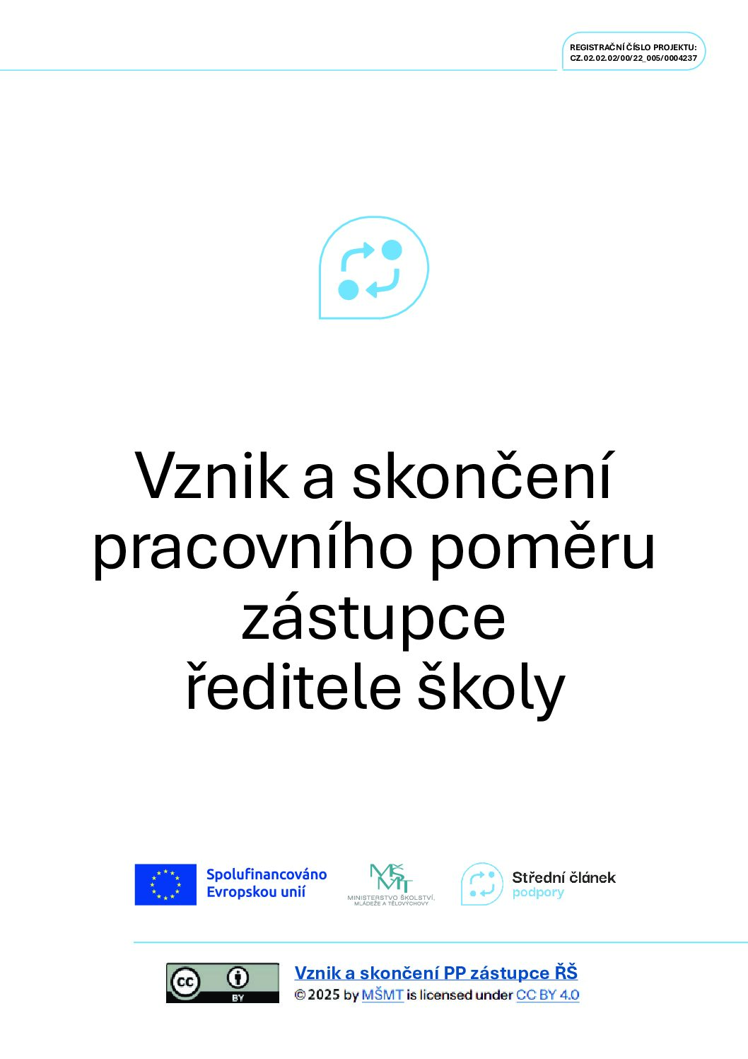 14_Vznik a skonceni pracovniho pomeru zastupce reditele skoly